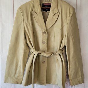 BCI Leather Pea Coat USA Womens size XL